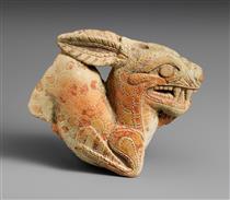 Terracotta vase in the form of a Ketos (Sea Monster) - Ancient Greek Painting and Sculpture