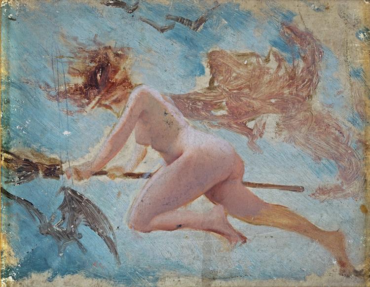 Study of a Witch, c.1878 - Луис Рикардо Фалеро