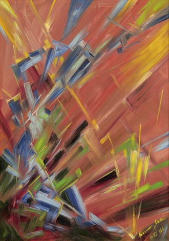 Abstract Composition, 1966 - Конрад Цузе