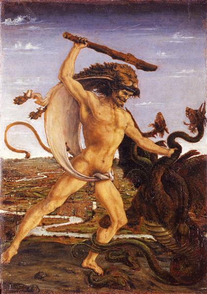 Hercules and the Hydra, c.1475 - Antonio del Pollaiolo