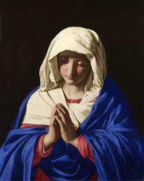 The Virgin in Prayer - Джованні Батіста Сальві