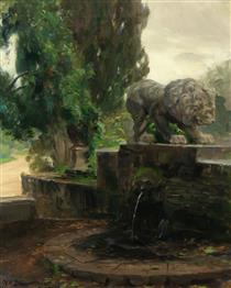 A Fountain in Rome - Hans Andersen Brendekilde