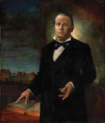 A Portrait of Former Baylor University President, William Carey Crane - Henry Arthur McArdle