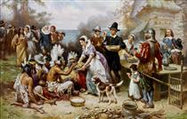 The First Thanksgiving, 1621 - Жан Леон Жером Феррис