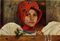 IN CHURCH AT VAZSECZ - Marianne Stokes