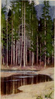 PINES IN THE TATRA - Marianne Stokes