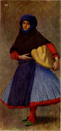 WOMAN OF KALOCSA IN WORK-DAY DRESS - Marianne Stokes