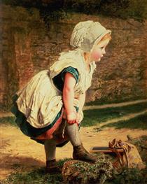 Wait for Me! Or Returning Home from School - Sophie Gengembre Anderson