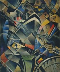 The Arrival - C.R.W. Nevinson