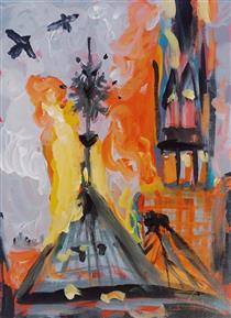Notre Dame in Flames - Emma Odette