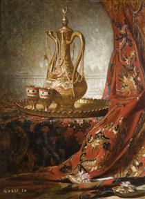Composition with teapot - Jean-Baptiste Achille Zo