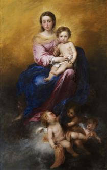 The Madonna of the Rosary - Бартоломе Эстебан Мурильо