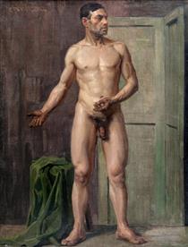 Naked male figure - study - Simeon Velkov