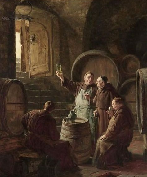 Tasting The Wine - Eduard von Grützner