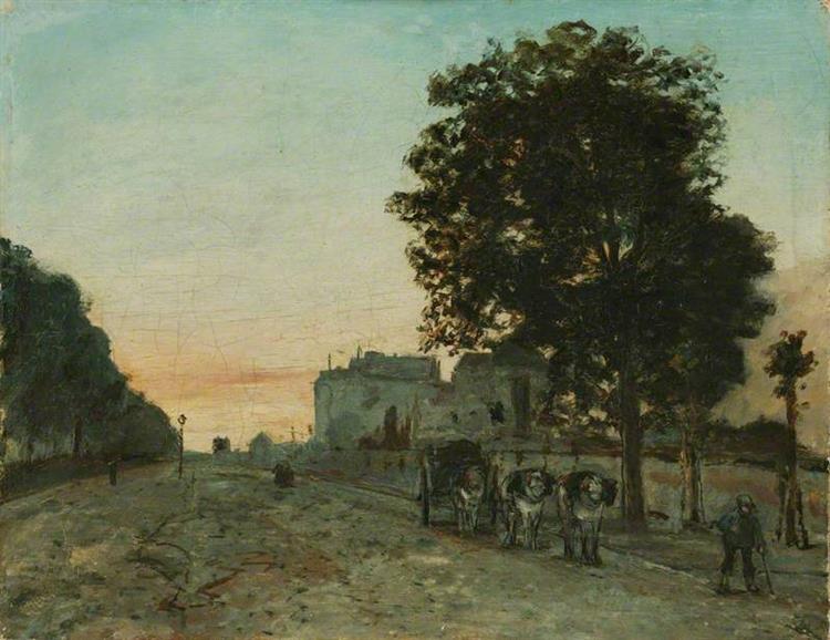 Le Boulevard Jourdan, Paris, 1865 - Johan Jongkind