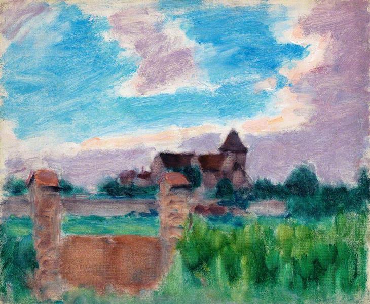 French Landscape with a Church, c.1915 - Roderic O'Conor
