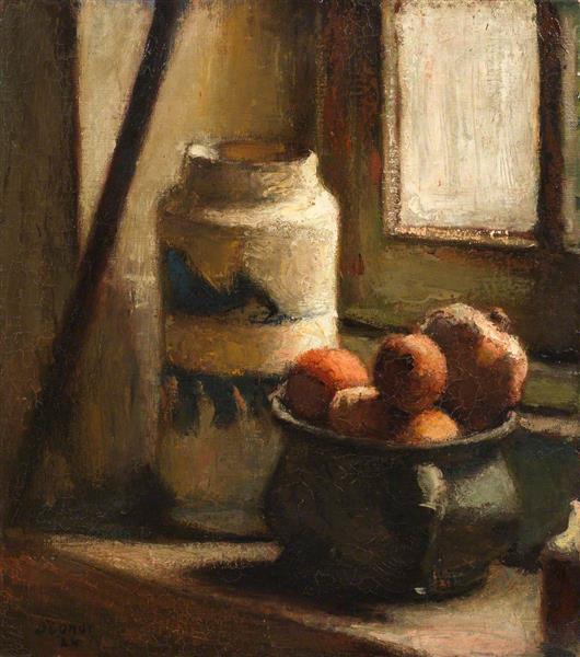 Still Life with Bowl of Fruit by a Window, 1924 - Roderic O'Conor