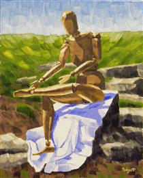 AP 1921 Seated Nude Drying Her Foot 2019 - Anthony Padgett