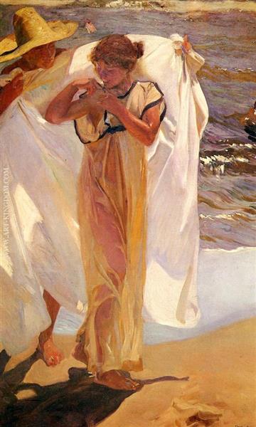 Saliendo Del Bano (Leaving the Bath), 1908 - Joaquín Sorolla