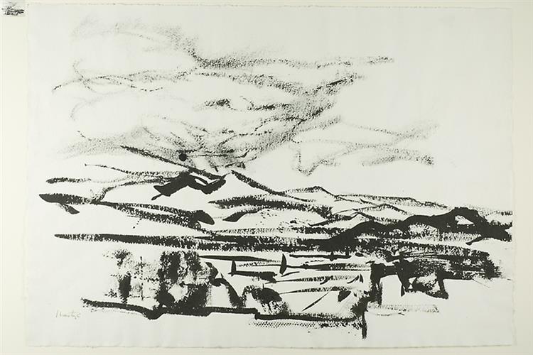 Landscape with Mountains, 1953 - Martyl Langsdorf