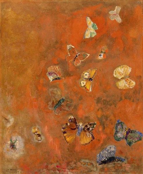 Evocation of Butterflies, c.1910 - c.1912 - Odilon Redon