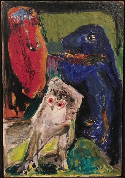 Composition with Owl and Imaginary Animals, 1953 - 1959 - Asger Jorn