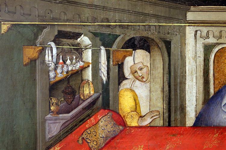 Natività di Maria (detail), c.1390 - c.1410 - Cennino Cennini