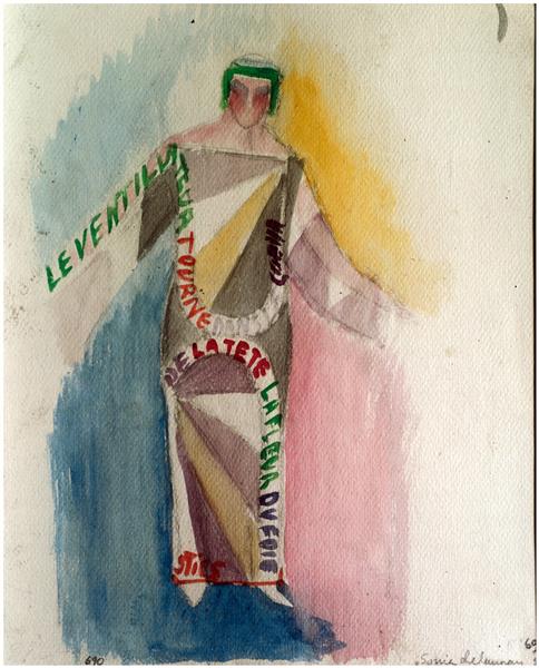 Robe Poème, Le Ventillateur Tourne…, 1922 - Sonia Delaunay