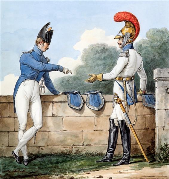 1st Regiment of Carabiniers. Part of a Series Chronicling the Uniforms of Napoleon's Grande Armée., 1812 - Carle Vernet
