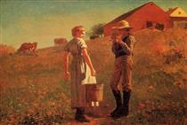 A Temperance Meeting (or Noon Time) - Winslow Homer