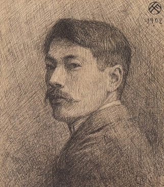 Self-portrait, 1902 - 藤島武二