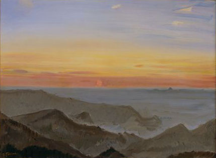 Sunrise from the Top of the Mountain, 1934 - Fujishima Takeji