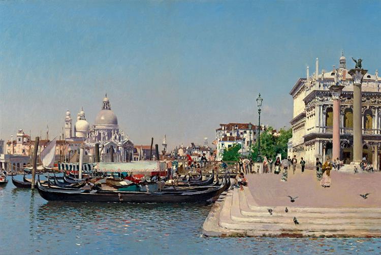 Santa Maria Della Salute, Venice, c.1902 - Martín Rico