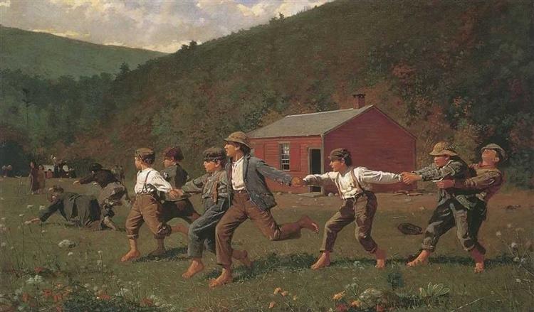 Snap the Whip, 1872 - Уинслоу Хомер