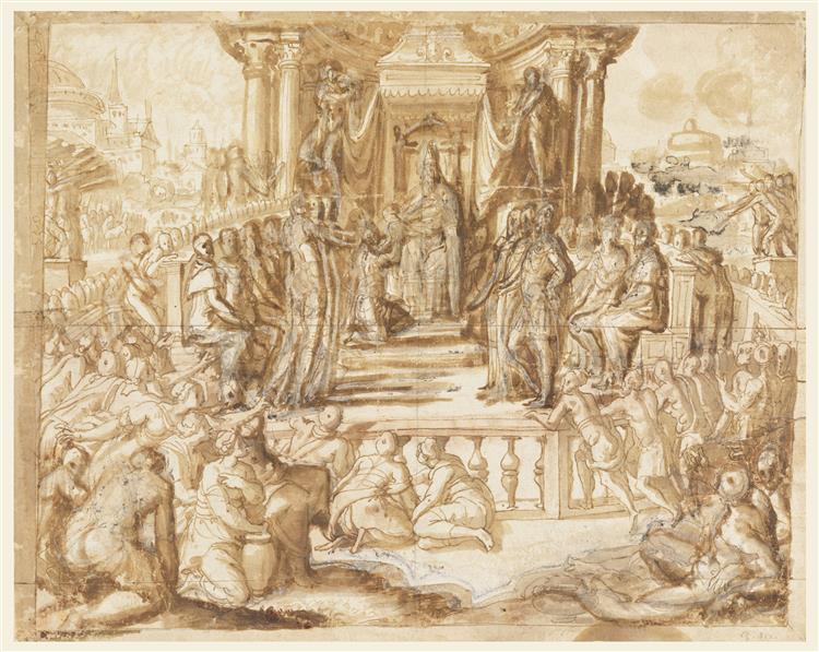 Allegory in Honor of Ranuccio Farnese, c.1553 - Francesco de' Rossi (Francesco Salviati), "Cecchino"