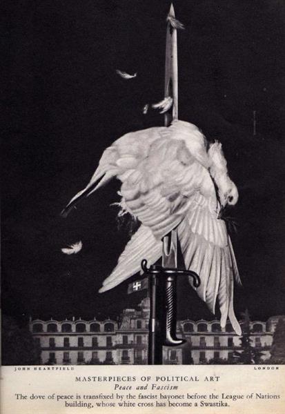 The Meaning of Geneva, Peace Cannot Live Where Greed Capital Exists!, 1932 - John Heartfield