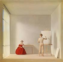 The Painter and the model - Antonio Bueno