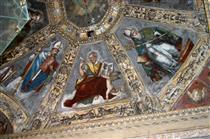 Св. Євангеліст Матвій між Августином і Св. Амвросієм - Carlo Urbino