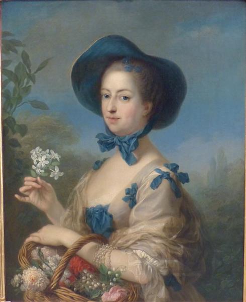 Marquise de Pompadour as a Gardener, c.1755 - Шарль-Андре ван Лоо