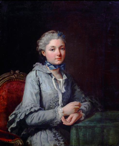 Portrait of Innocente Guillemette de Rosnyvinen de Pire, 1762 - Шарль-Андре ван Лоо
