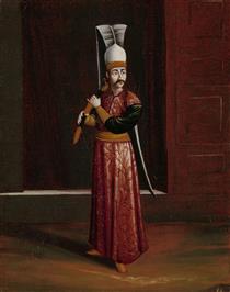 The Seliktar Aghassi, chief weapon bearer of the sultan - Jean Baptiste Vanmour