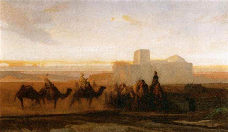 The Caravan, c.1854 - Александр-Габриэль Декан