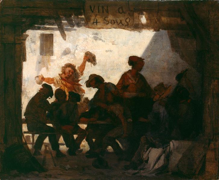 La Taverne, 1845 - Александр-Габриэль Декан