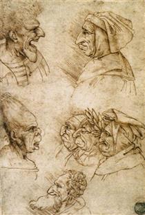 Seven caricatures - Франческо Мельці