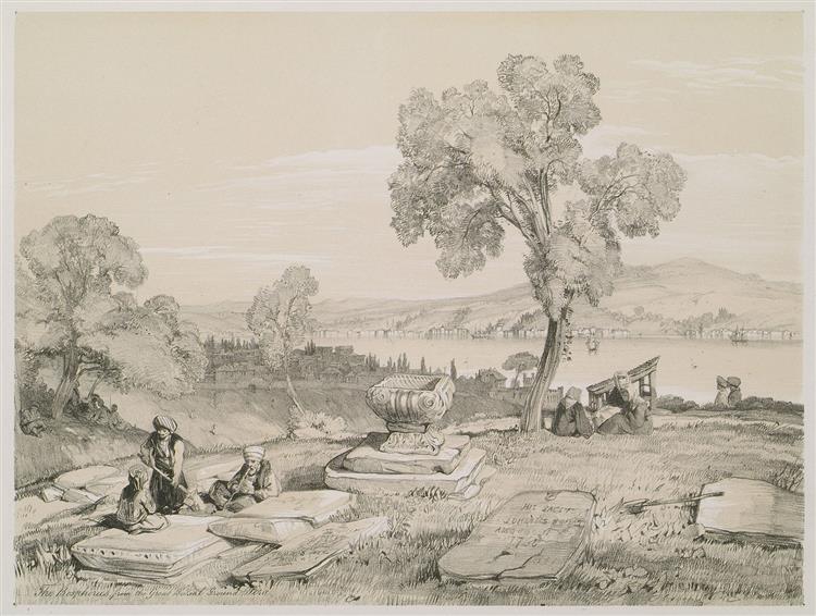 Great Burial Ground, Pera, 1838 - John Frederick Lewis