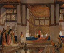 A Lady Receiving Visitors (The Reception) - John Frederick Lewis