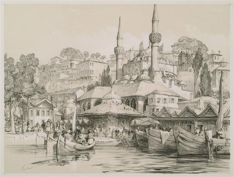 Scutari the Asiatic Port of Constantinople, 1838 - Джон Фредерик Льюис