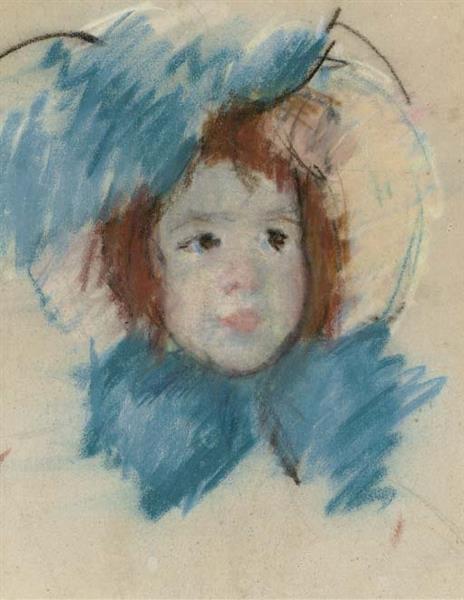 Sketch of Head of Margo, c.1902 - Мері Кассат