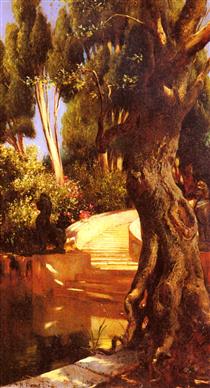 The Staircase Under the Trees - Rudolph Ernst