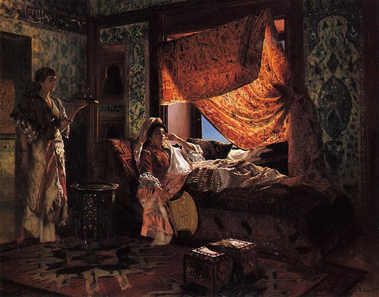 A Moorish Interior - Rudolf Ernst